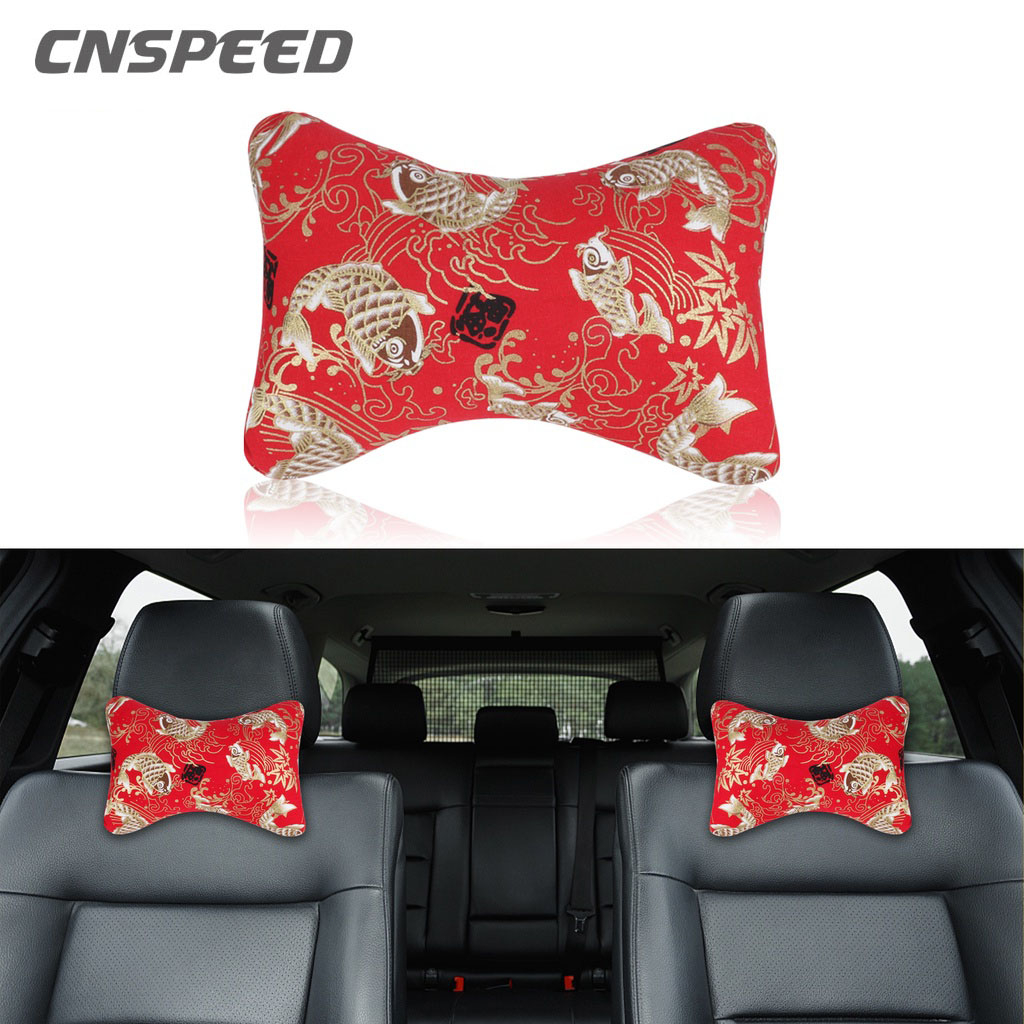 Car JDM Japan Ukiyoe Head And Neck Rest Neck Pillows Universal Car