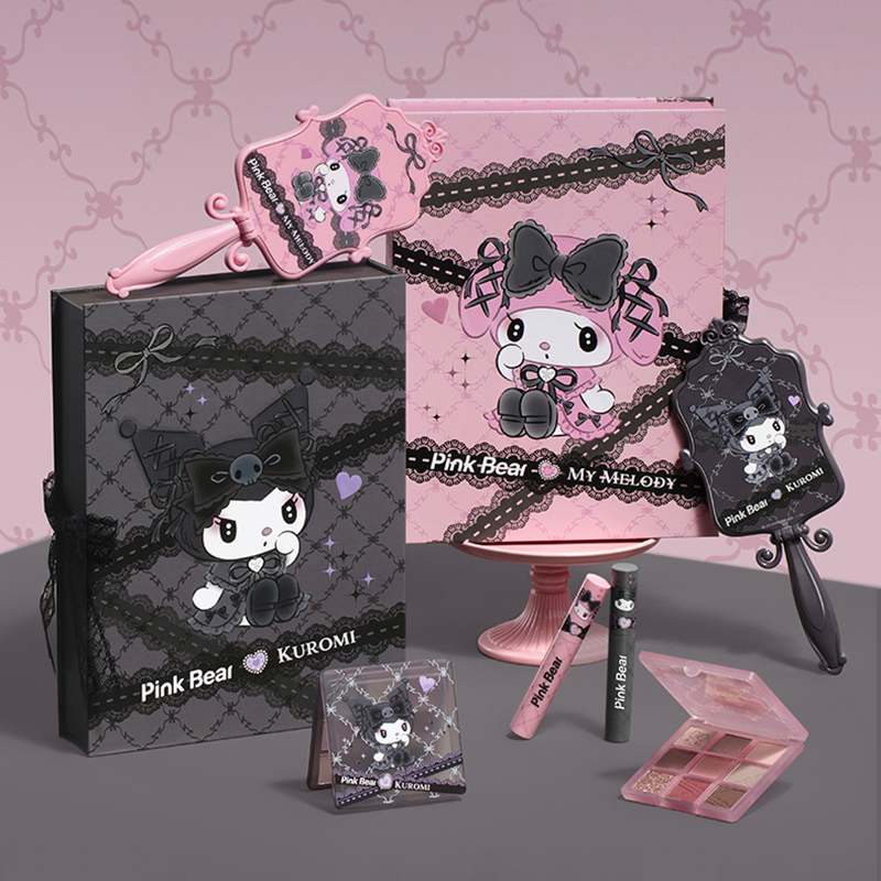 Pink Bear Kuromi Melody Cooperation Gift Box Set Pico Sanrio Family ...