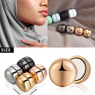 Hijab Magnetic Pins Strongest Commercial Strength Hijab Pins for Women  Clothing Magnets for Muslim Scarf Multi-Use Round Clip (Silver Gold Rose  Gold Black 4 Pieces) Silver Gold Rose Gold Black 4