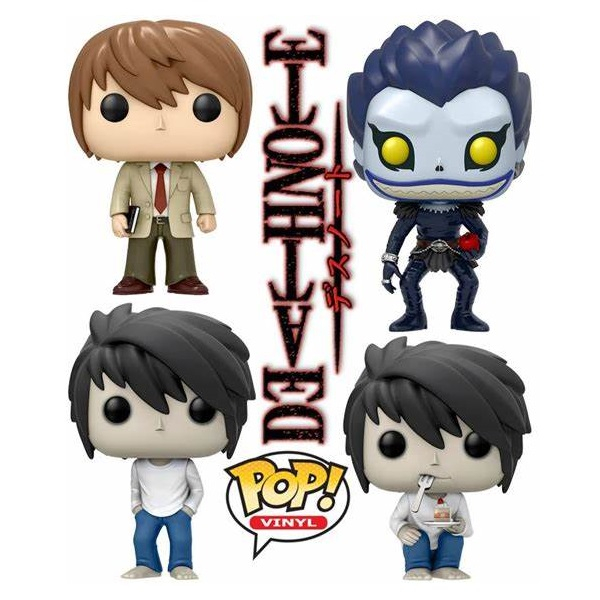 Funko POP 216 217 218 219 Animation Death Note Light Ryuk L Vinyl ...