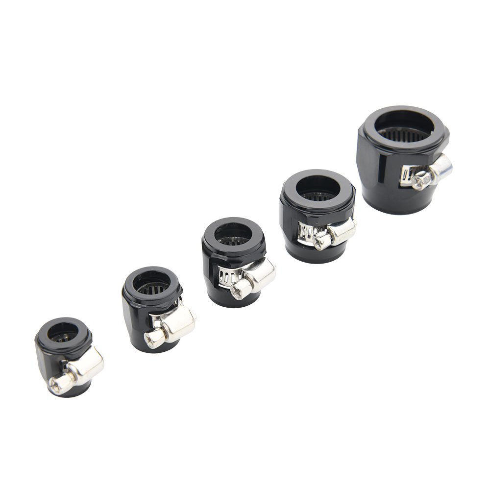 thumbnail image 2 of 12PCS PTFE Fuel Hose End Fittings Kit - 4AN 6AN 8AN 10AN 12AN Assorted, Black Anodized 2 of 6