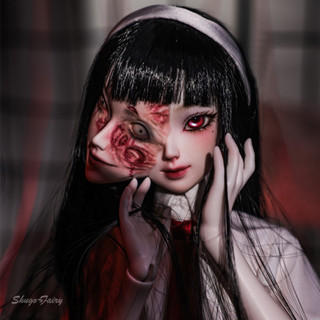 Mio 2th Tomie Doll Magnet Ghost Face BJD 1/4 Oueneifs Double Emotion ...