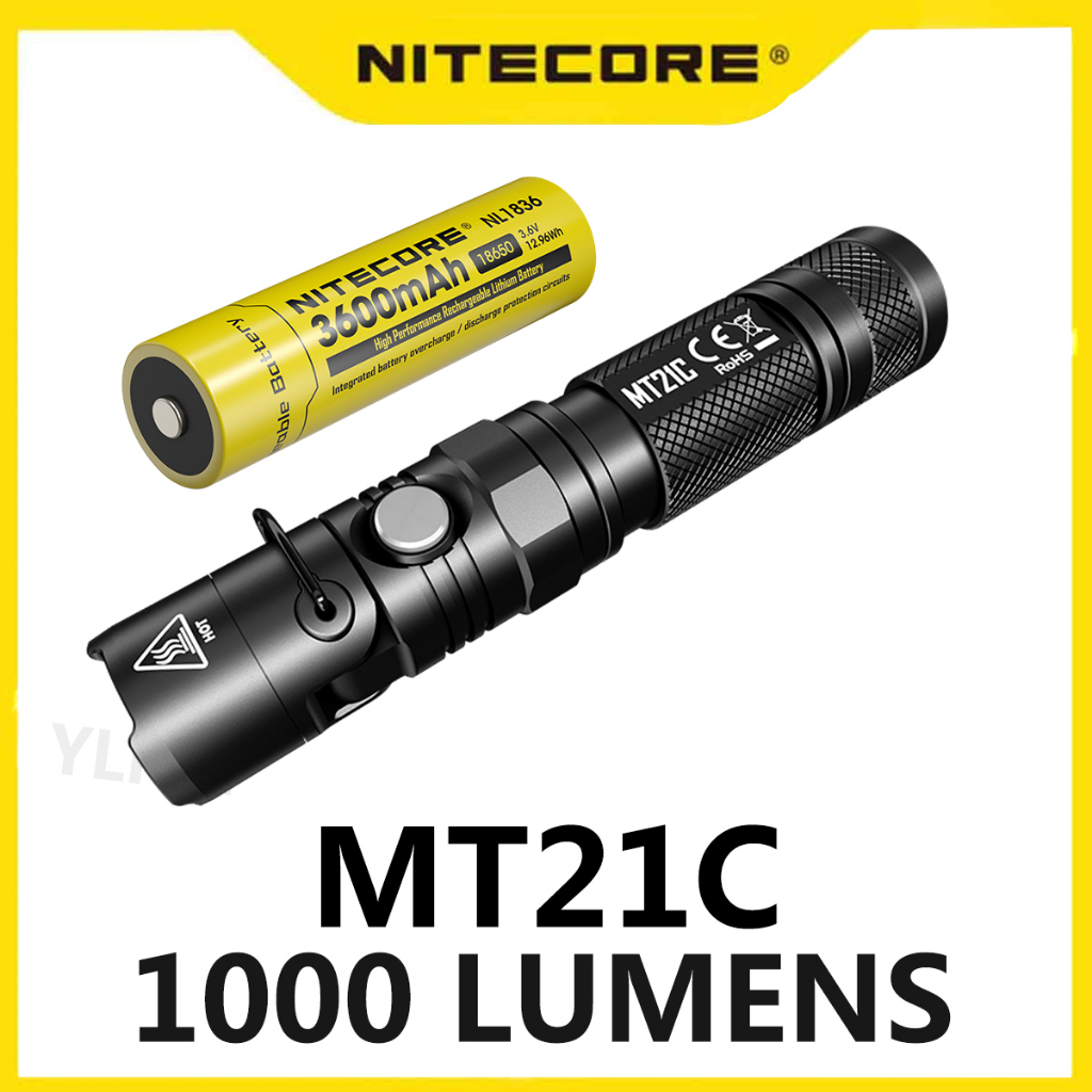 NITECORE MT21C Lampe de Poche 1000Lumen 90 ° Réglable CREE XP-L HDV6 LED Troch Light  39