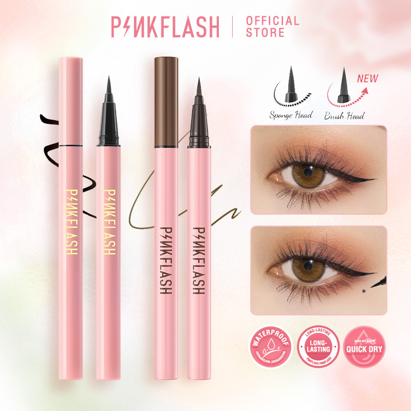 PINKFLASH Waterproof Eyeliner Black Evenly Pigmented Long Lasting ...