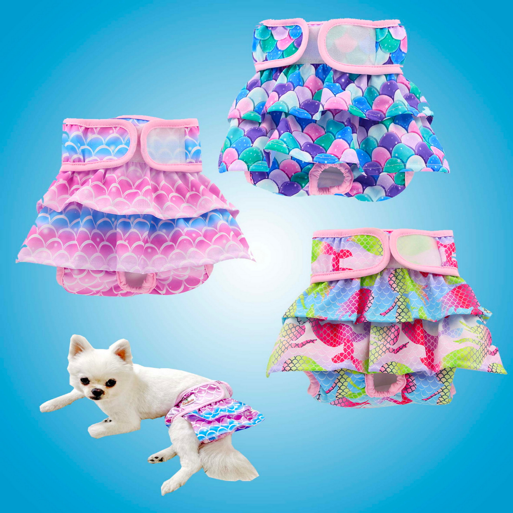 Reusable Female Dog Diapers Waterresistent Dress Style Dog Diaper