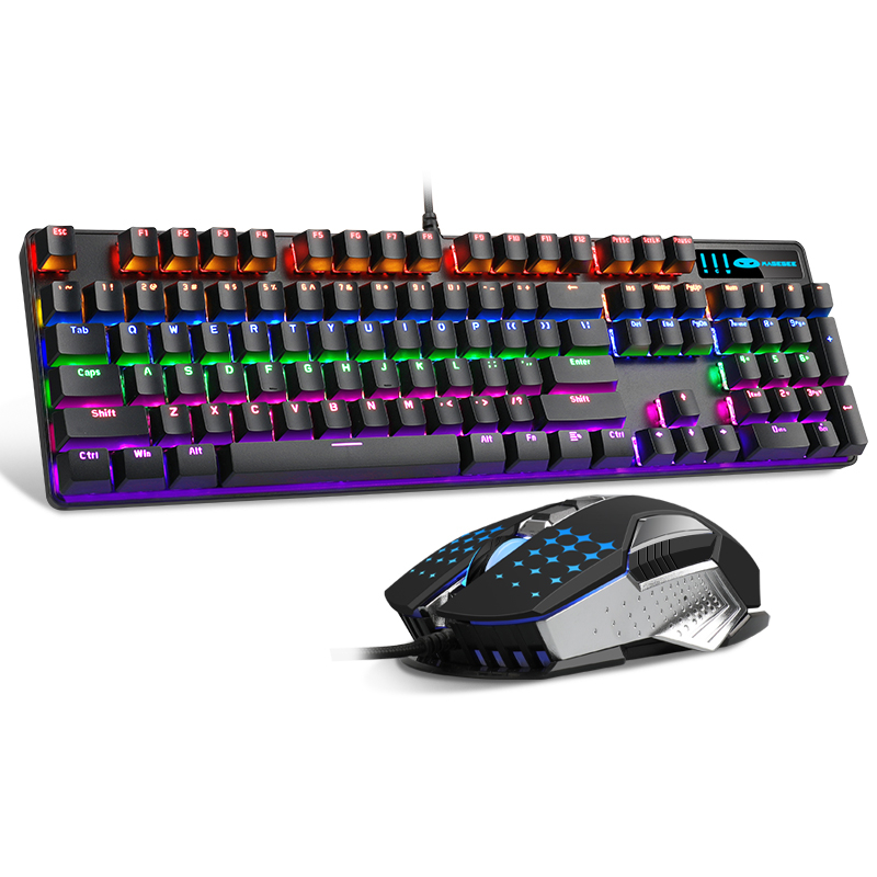 Magegee Mk Storm Mechanical Gaming Keyboard Mouse Set Wired 104keys