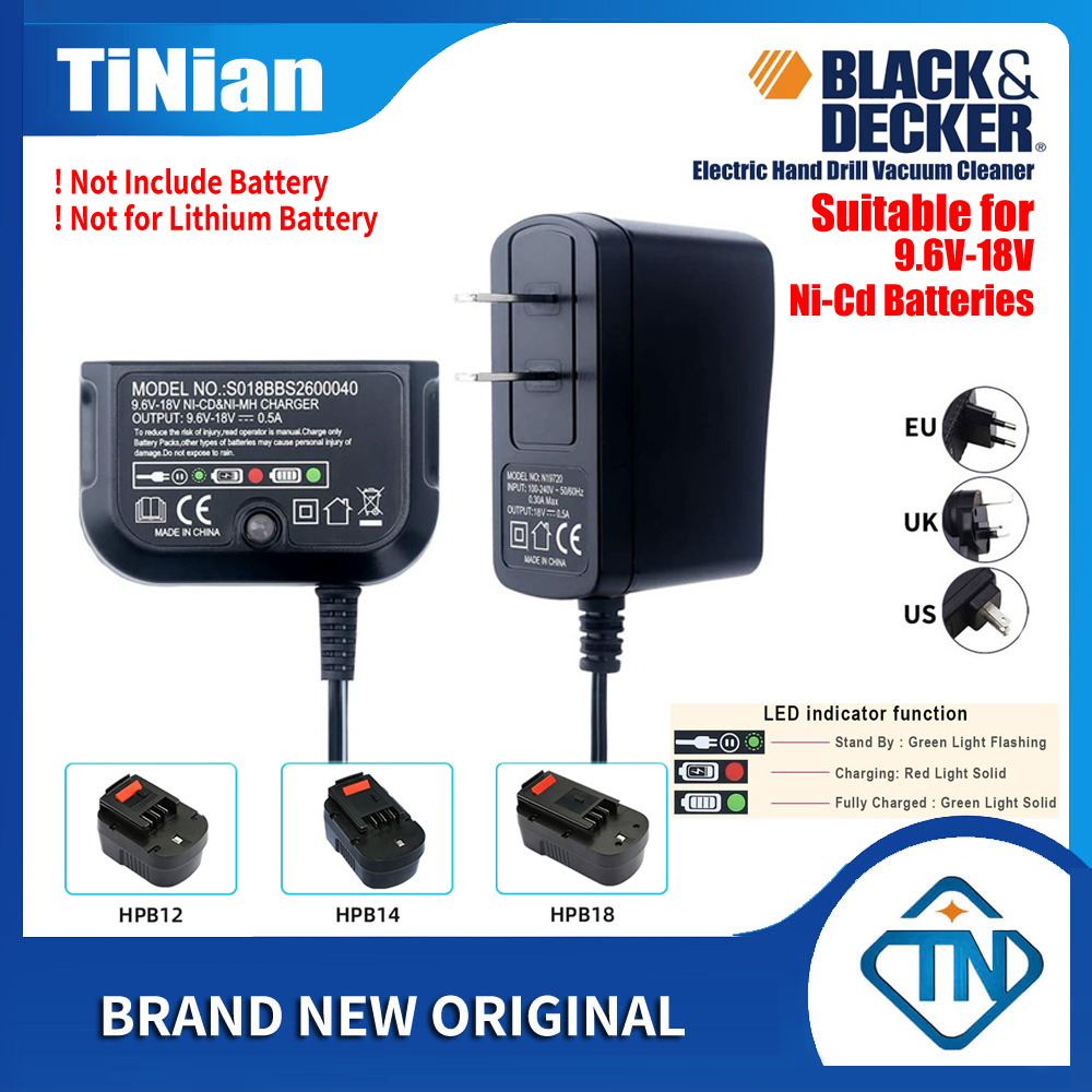 Black and decker 18v dc plug charger clearance