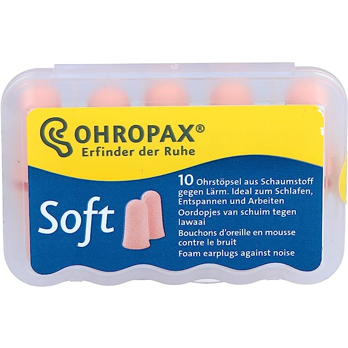 Ohropax Soft Foam Ear Plugs (10 Ear Plugs) Made in Germany Shopee