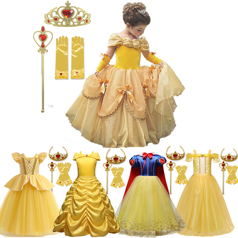 Baby Girls Halloween Dress Girls Cosplay Princess Dress Party Role Play Costume Dress