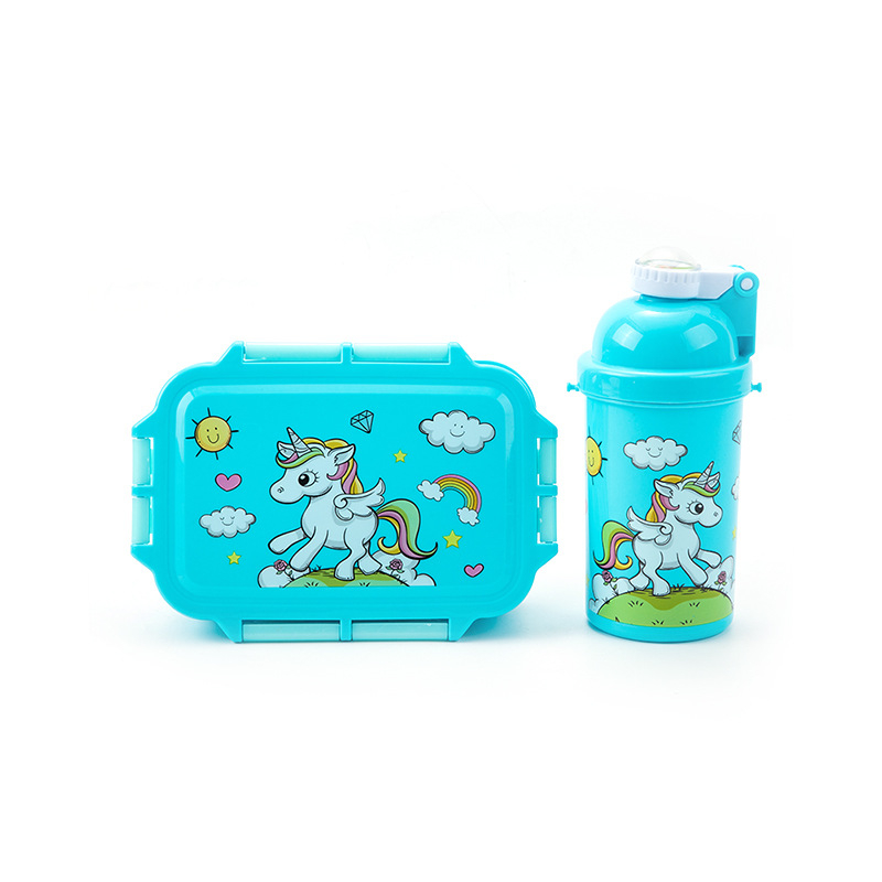 Unicorn Kawaii Bento Lunch Box Water Bottle for Kids Girls Boys ...