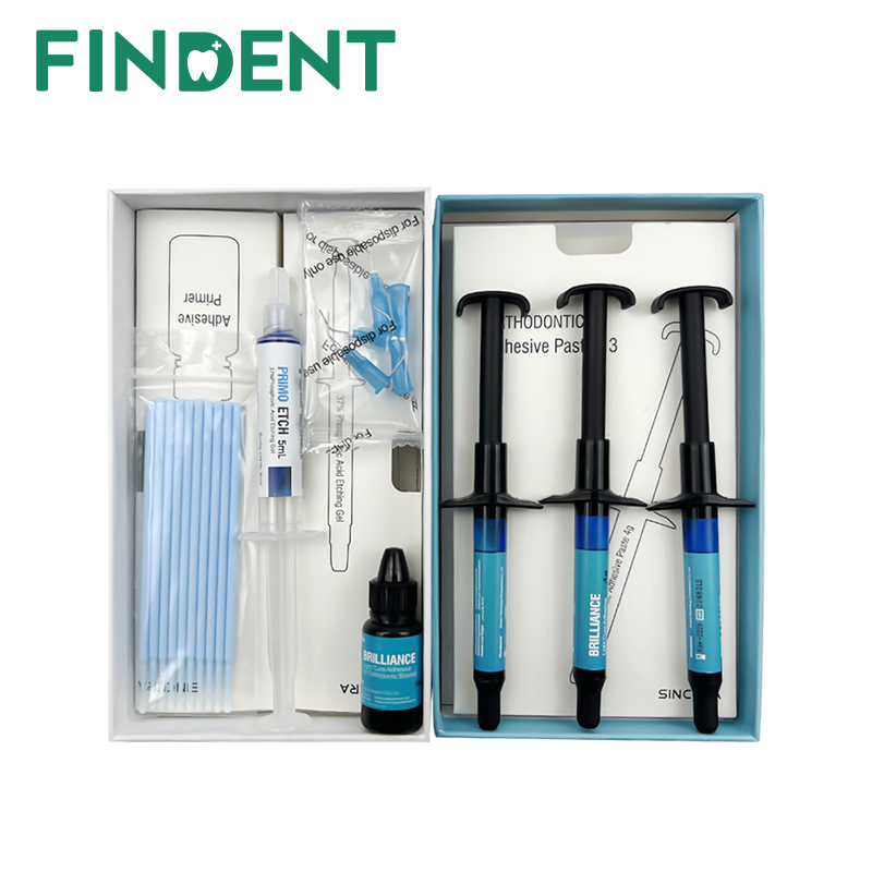 Dental Bracket Braces Glue onding System Light Cure Primer Adhesive Kit