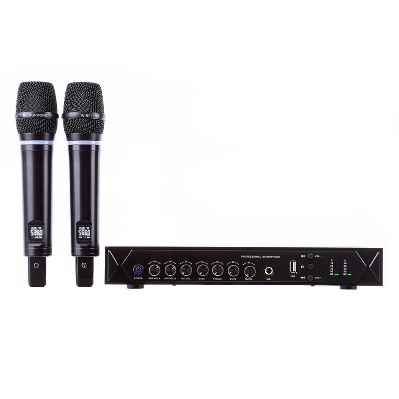 Wireless microphone MIC-WL22 with reverb high and low bass adjustment ...