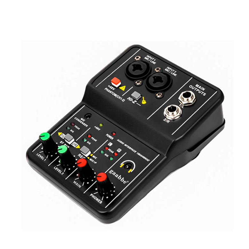 Household small bidirectional mixing console Q12 dedicated USB sound