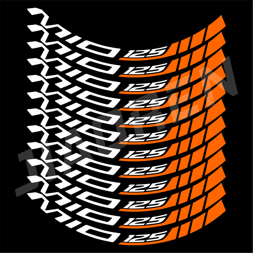 1 set mags decals mio i 125 rim sticker for motorcycle hub | Shopee ...