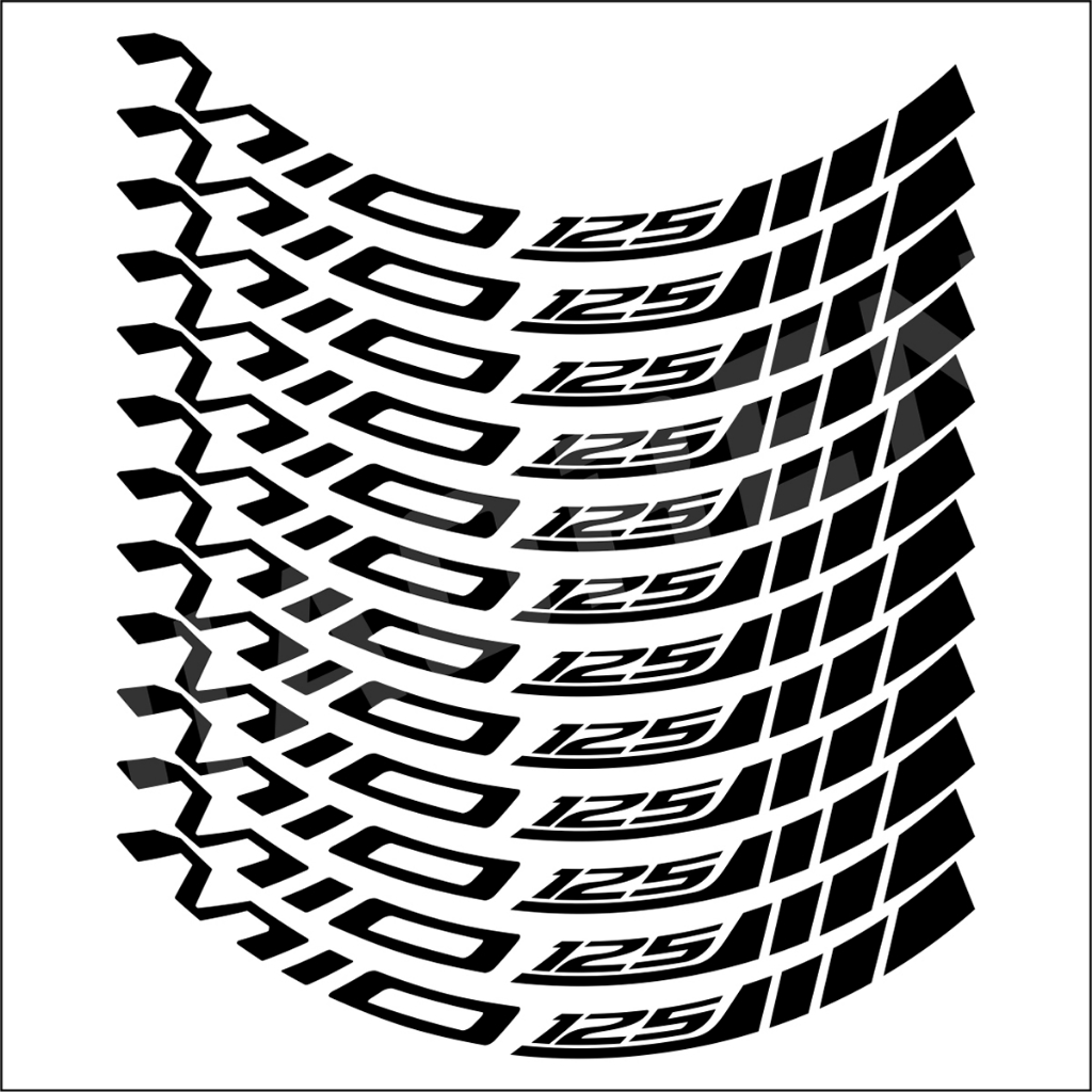 1 set mags decals mio i 125 rim sticker for motorcycle hub | Shopee ...