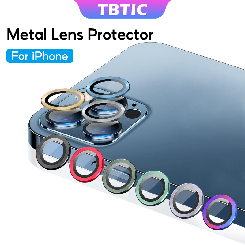 TBTIC Camera Lens Film For Iphone 14 13 12 11Pro Max Mini Back Metal