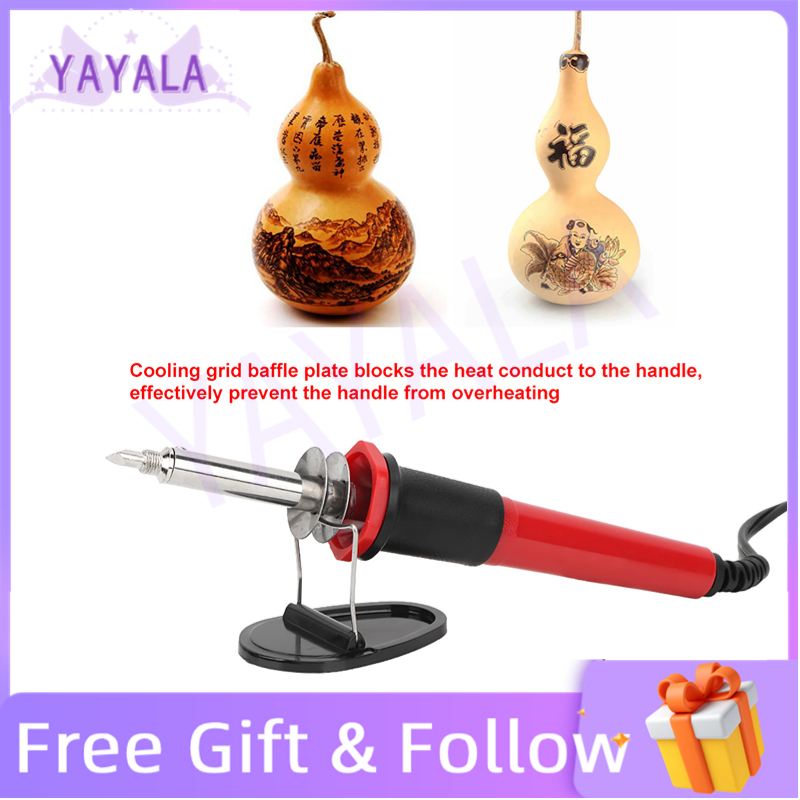[Ready Stock] YAYALA 7pcs Electric Wood Burning Soldering Iron Kit Burner Pen Pyrograph Tool Set