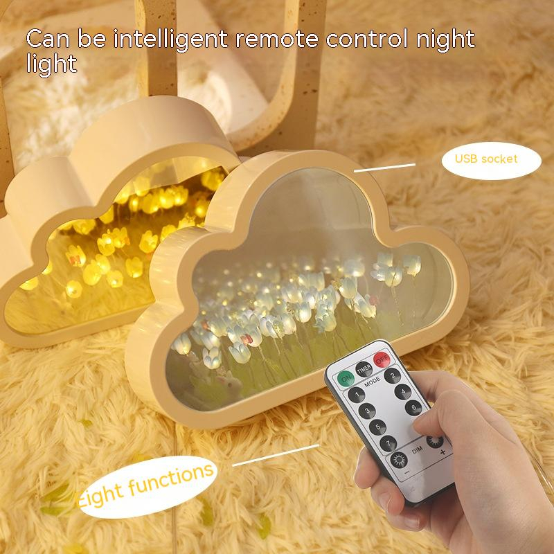 tulip lamp/tulips mirror lamp/ulip mirror/gift ideas/birthday gift/ DIY