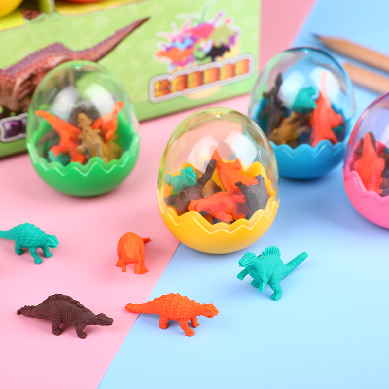 Dinosaur Eraser Mini Dinosaur Capsule Toy Eraser Creative Three