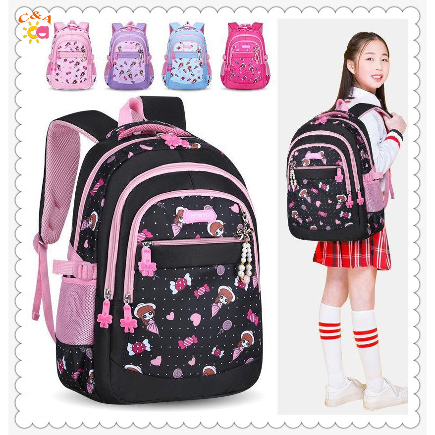 C&A 41/45cm Kids School Bag 1-6 Grade Waterproof Large Capacity Light ...