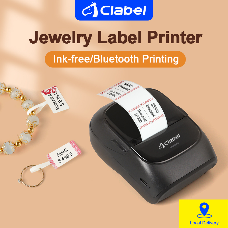 【Local Delivery】Clabel 221B Portable Jewelry Price Tag Label Printer ...