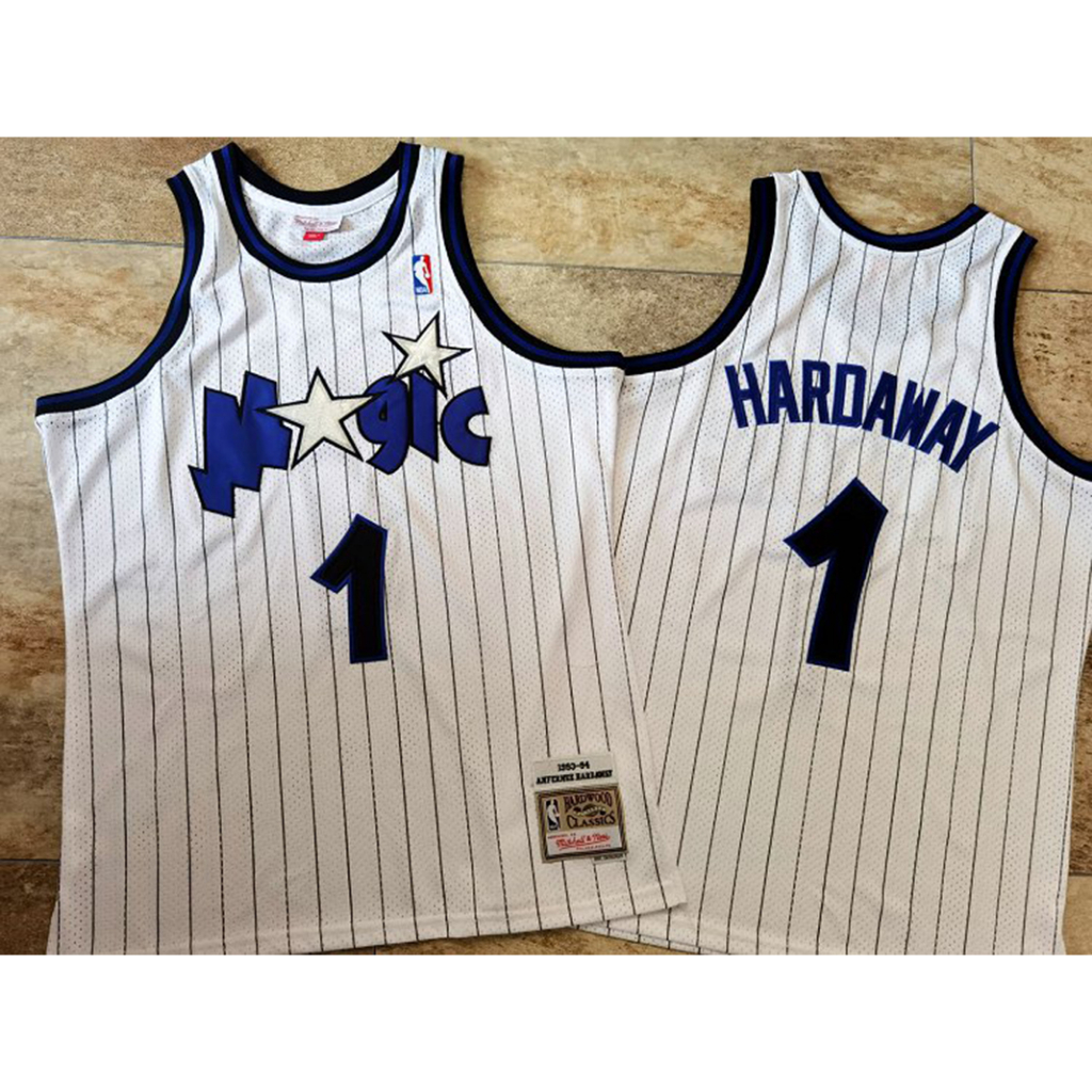 Mens Exquisite Embroidery Jersey Orlando Magic Anfernee Hardaway ...
