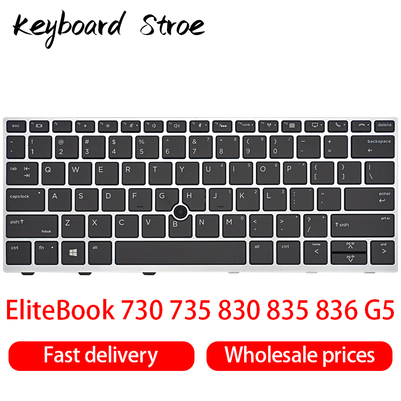 Laptop Keyboard Replacement for HP Elitebook 830 G5 835 G5 836 G5 730