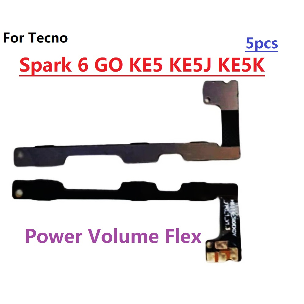 Power On Off Switch Button Volume Up Down Buttons For Tecno Spark 6 Go Ke5 Ke5j Ke5k Power 2099