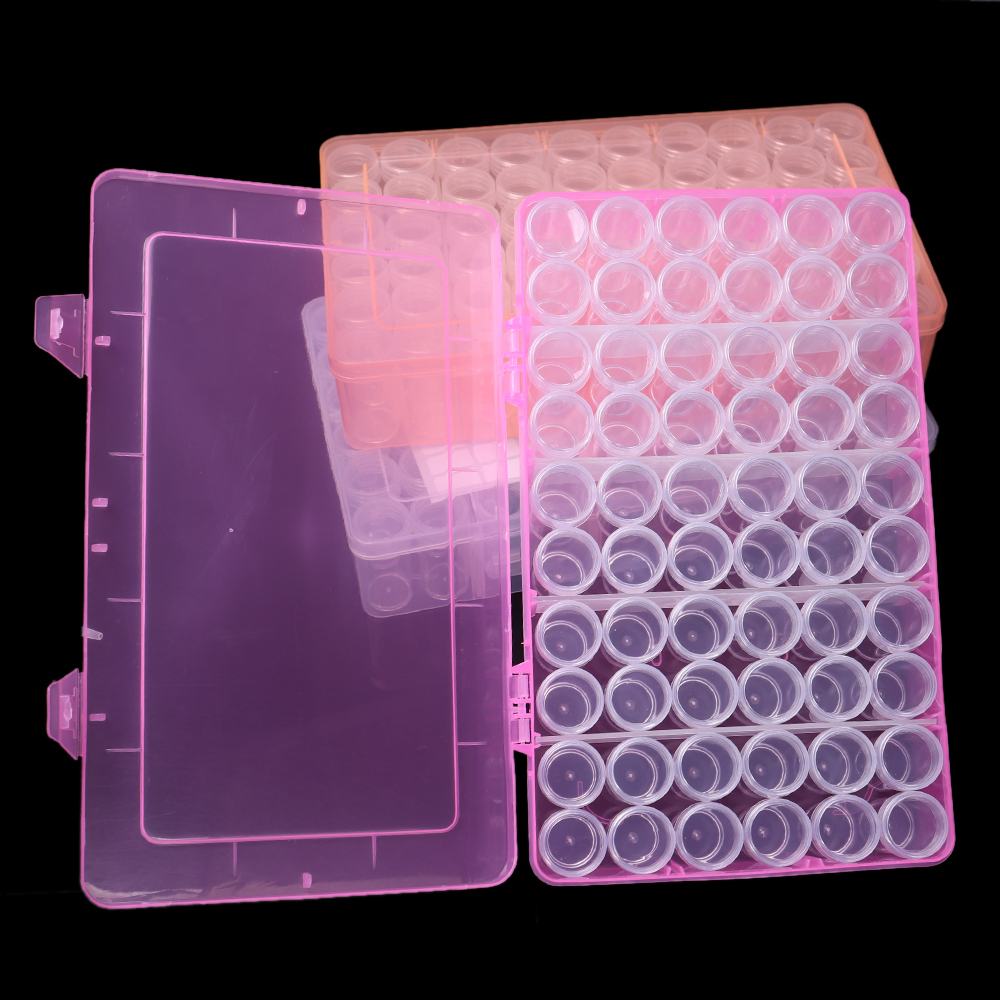 60 Bottles With partition,Diamond Painting Tools Accessories Storage