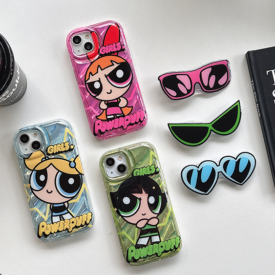 Powerpuff sunglasses holder 14 Phone Case Sweet Cool Cute Anime Stand ...