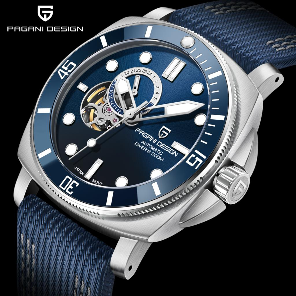 PAGANI DESIGN 2024 New Brand Sports Men automatic Mechanical watch for ...