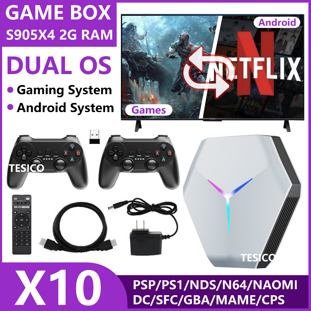 NEW Upgrade TV Box Gaming System 60 Emulator 128G 10300 Games 5G WIFI  Supports 4K-8K Android Game Console | Role Playing Games Android |  isgb.edu.ar