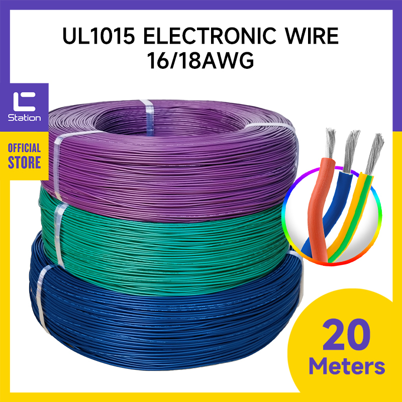UL1015 Electronic Wire Cable 16AWG 18AWG Tinned High Temperature Hook