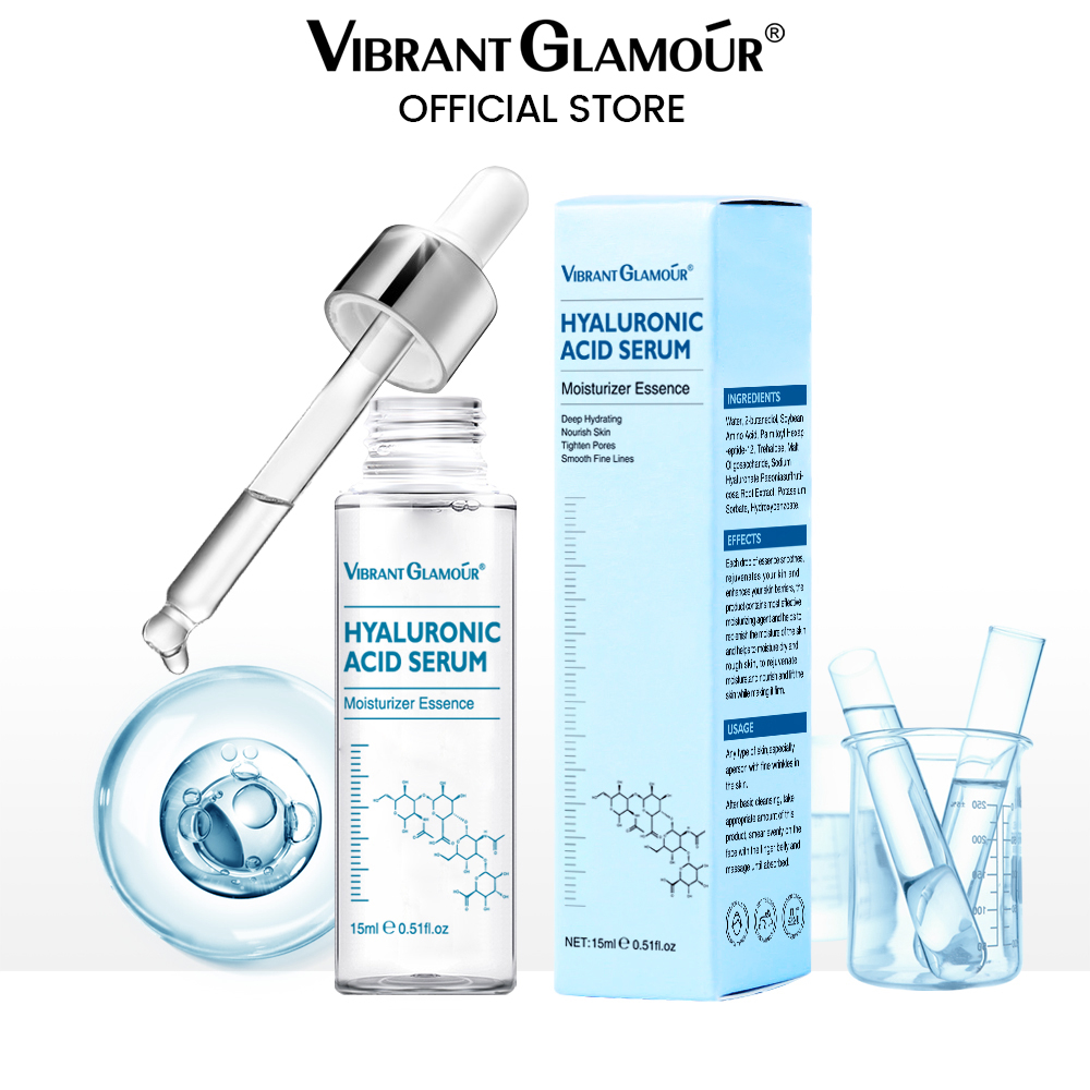 VIBRANT GLAMOUR Hyaluronic Acid Face Serum Hydrating Moisturizing