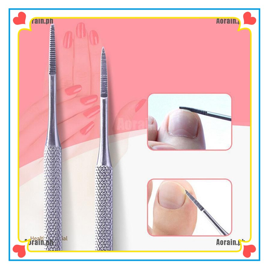 BB 1pcs double ended pedicure file satin edge ingrown toe nail lifter ...