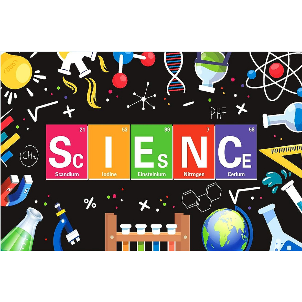 5x3ft Science Photography Backdrop Mad Sciencist Theme Birthday Party ...