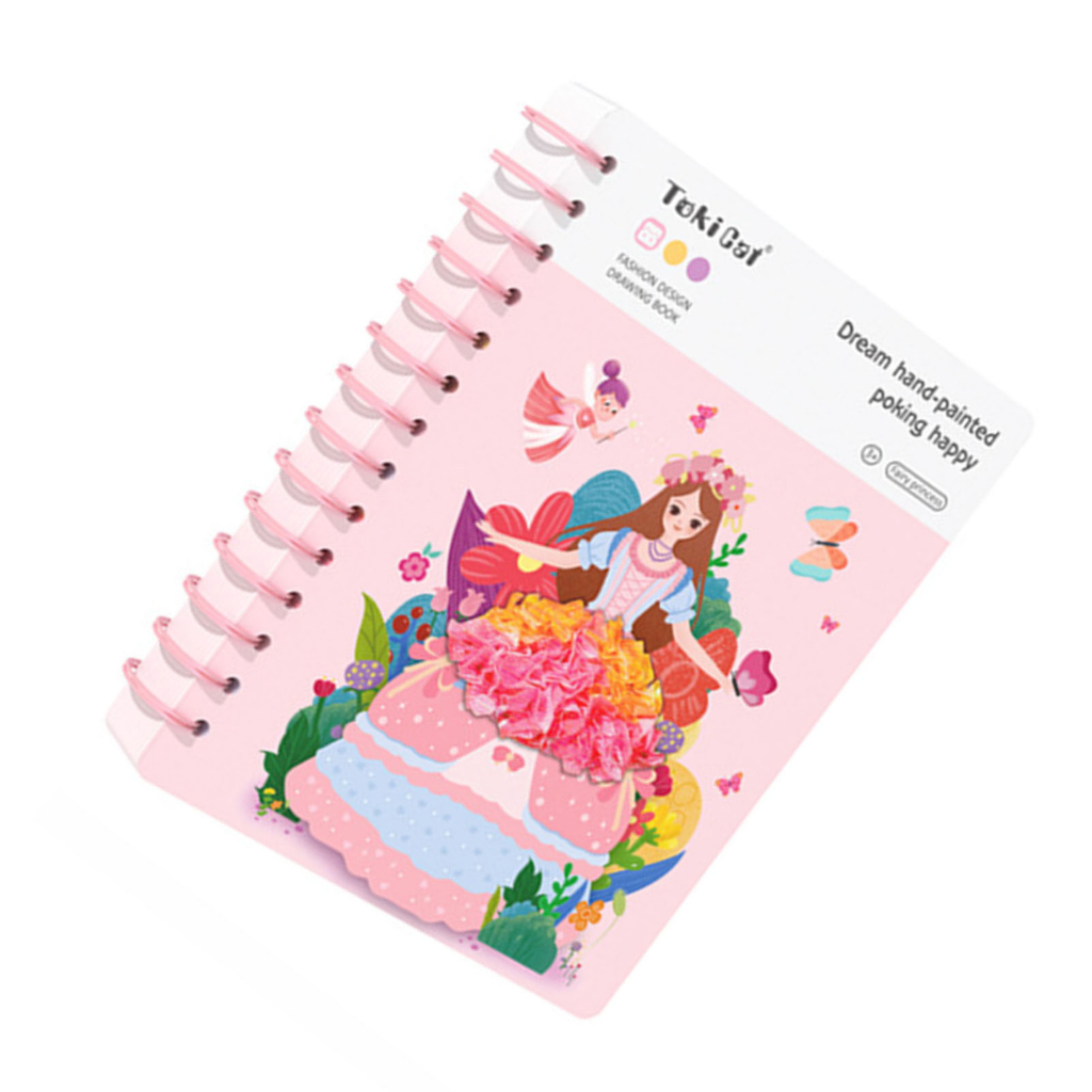 Fashion Girl Dress Up Drawing Book Children's Coloring Water Painting Book Girls Picture Book