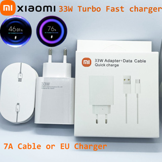 33W Charger Xiaomi Original Fast Turbo Charge Cargador Type C Cable For  Redmi Note 13 12 11 K40 Mi 11 Lite 10S Poco X5 F3 X3 Pro