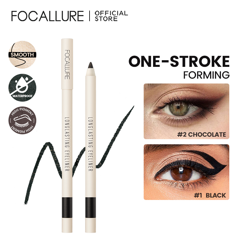 FOCALLURE Longlasting Eyeliner Gel Pencil Highly Pigmented Waterproof