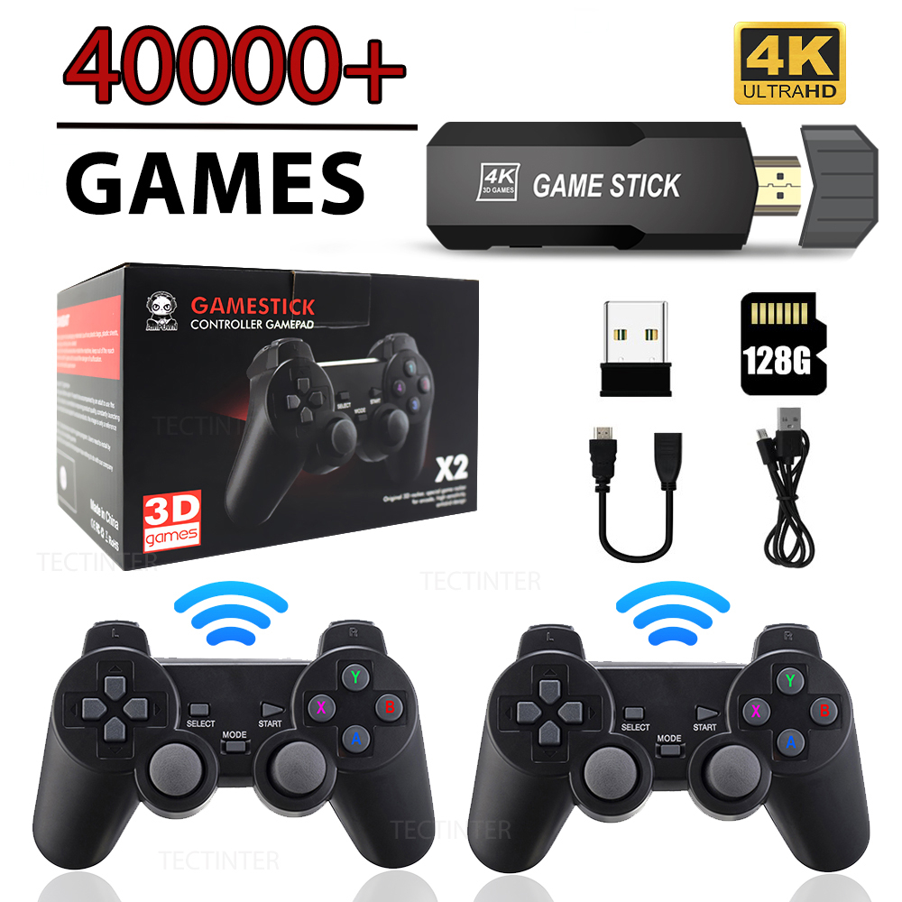 Game Stick GD10 Console 4K HD 128G 40000 Games Portable Dual Wireless ...