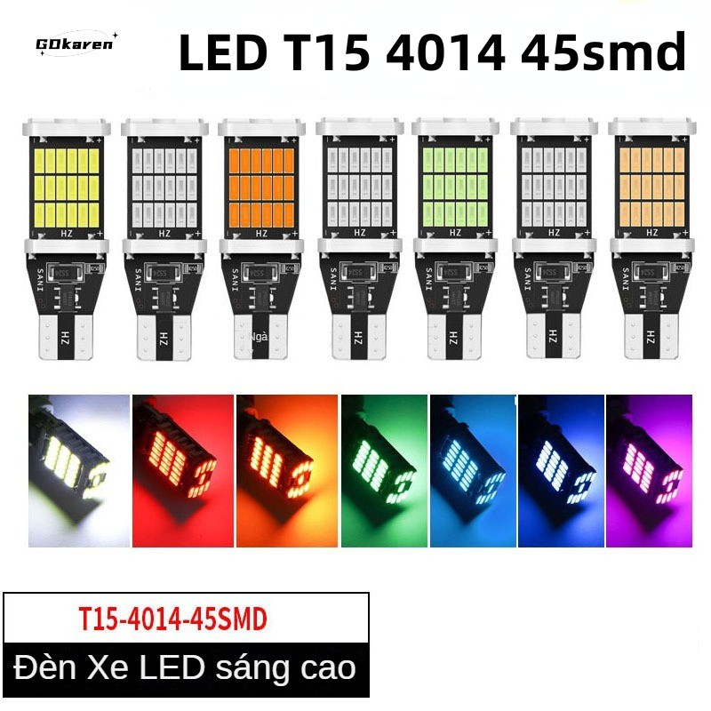 LED Automotive lighting T15 45SMD 4014 decoding lamp LED reversing lamp ...