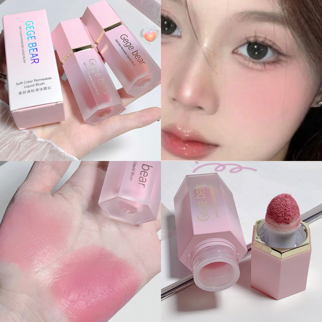 GEGE BEAR Soft Matte Liquid Blush Makeup for Cheeks and Lips ...