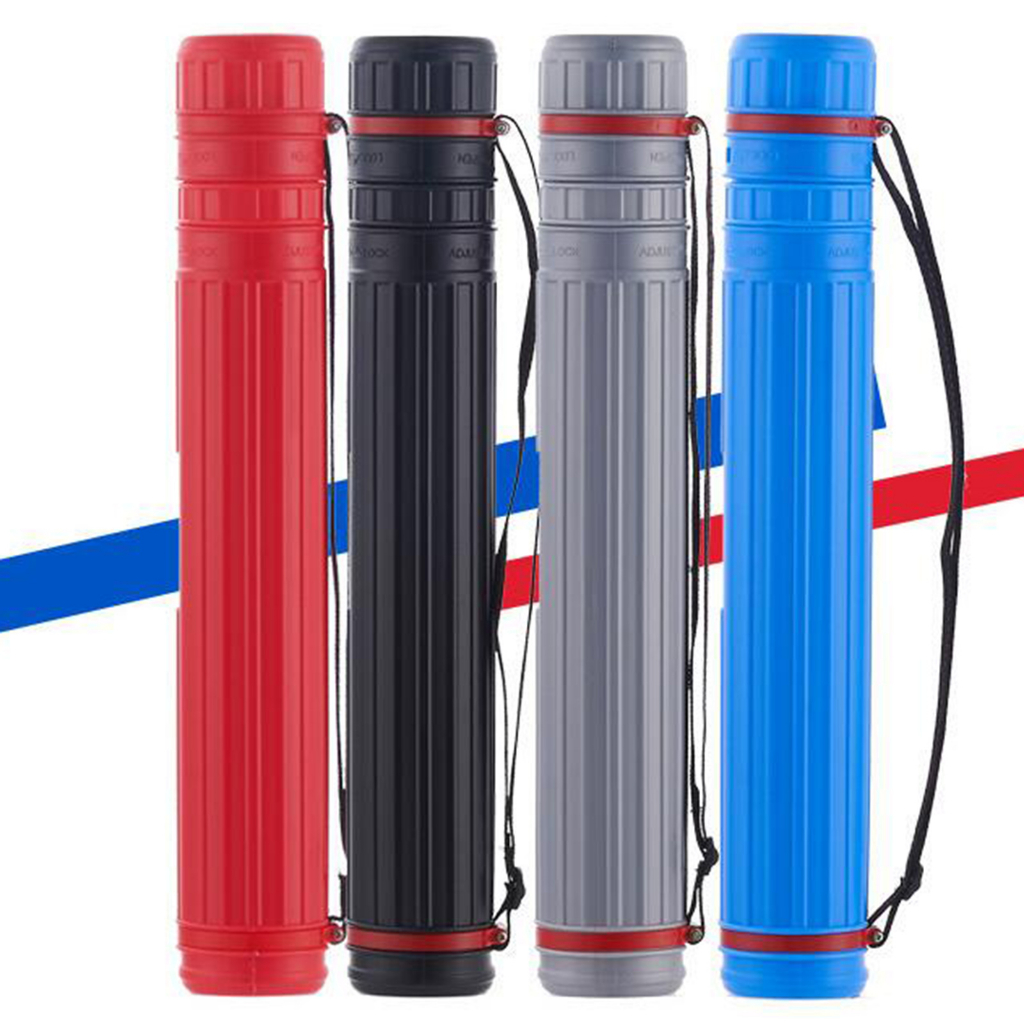 [whweight] Document Poster Storage Tube with Shoulder Strap Adjustable Artwork Holder Box for