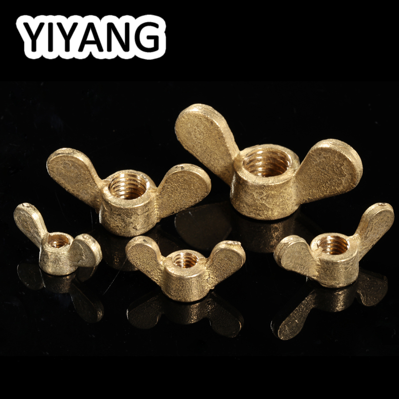 Prime-Line 1/4 In.-20 Solid Brass Wing Nuts Cold-Forged (10-Pack
