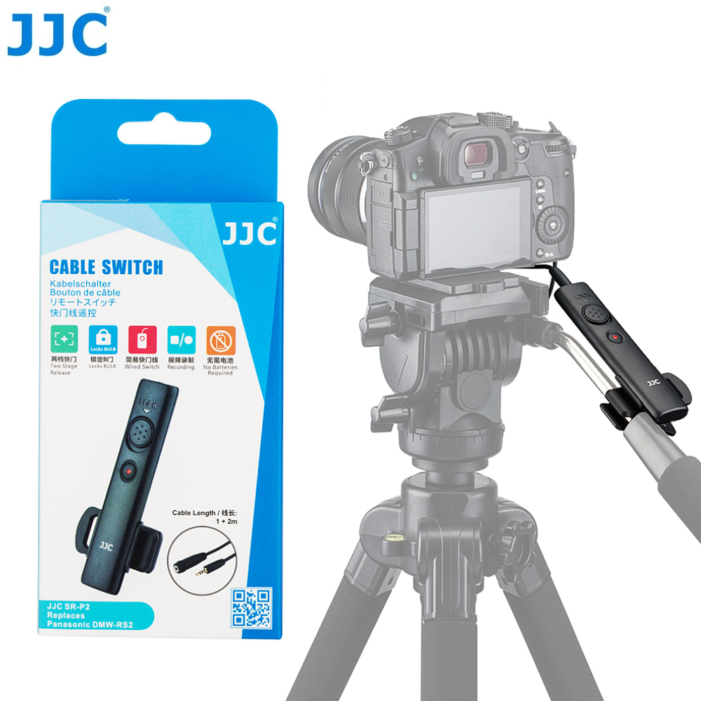 JJC SR-P2 Cable Switch Wired Remote Control Replaces DMW-RS2 Shutter ...