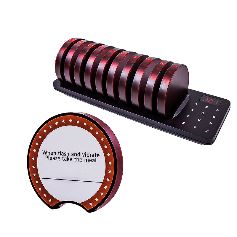 Yoqu Beeper Pager Restaurant Pager With 10 Pagers Wireless Calling