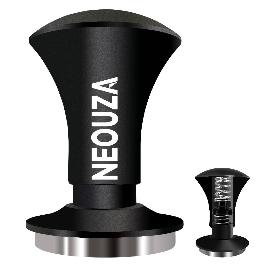 Prensador Espresso De Acero Inoxidable Con Resorte - 51 Mm, Base Plana, Para Máquinas De Café