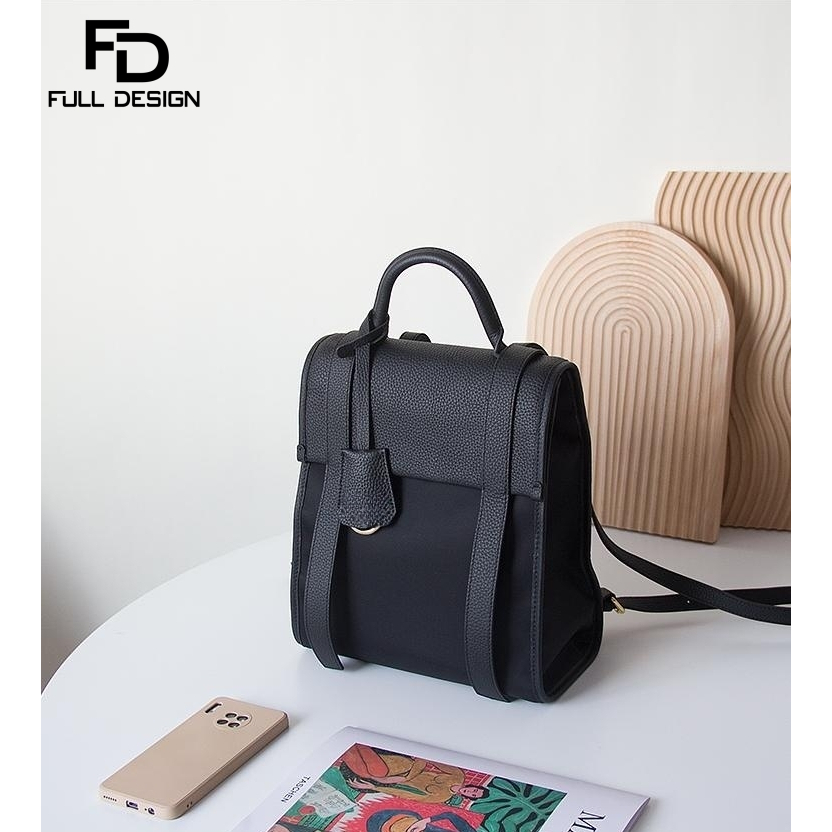 FULL DESIGN Waterproof Laptop Backpack Fashion School Bag | Shopee ...