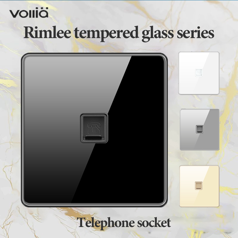 Vollia Rimless Wall Telephone Socket for Home Electrical Modern Wall