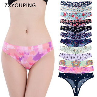 Seamless Thongs for Women Pack Thong Underwear Women Silk